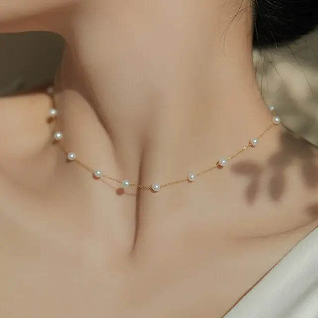 Pearl  Necklace - GlimmaStyle