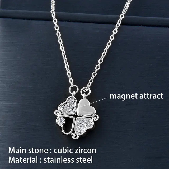 Flower Magnetic Attract Together Necklace - GlimmaStyle