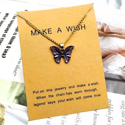 Butterfly Pendant Necklace - GlimmaStyle