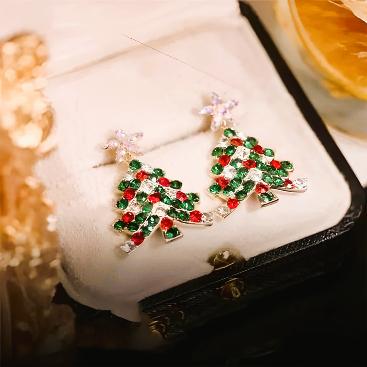 Christmas Tree Earrings - GlimmaStyle