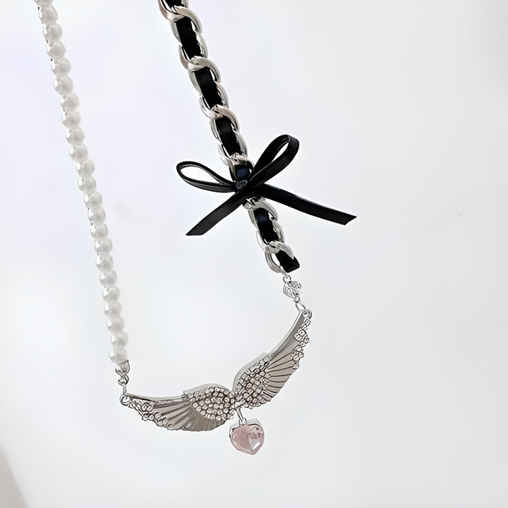 Angel Wings Pendant Necklace - GlimmaStyle