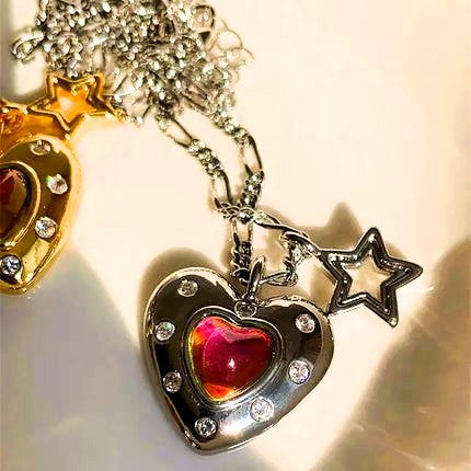 Colorful Heart Star Earrings - GlimmaStyle