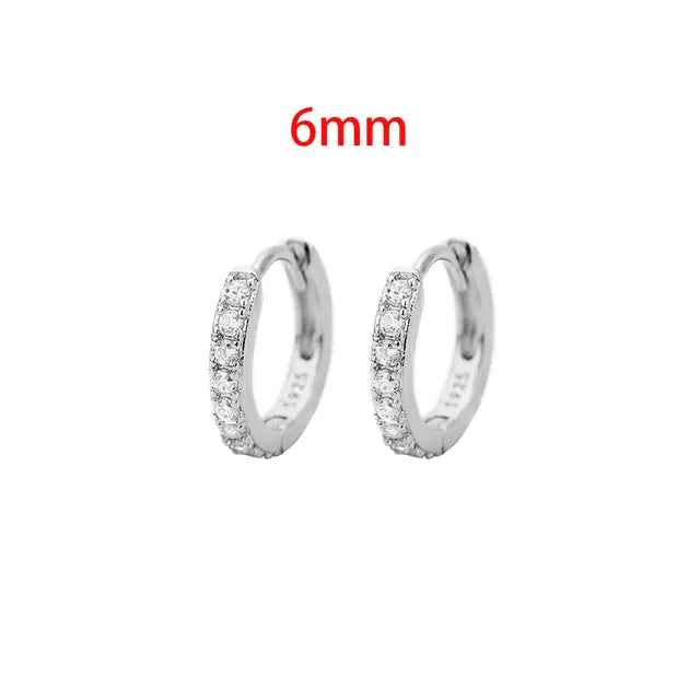 Stainless Steel Minimalist Huggie Hoop Earrings - GlimmaStyle