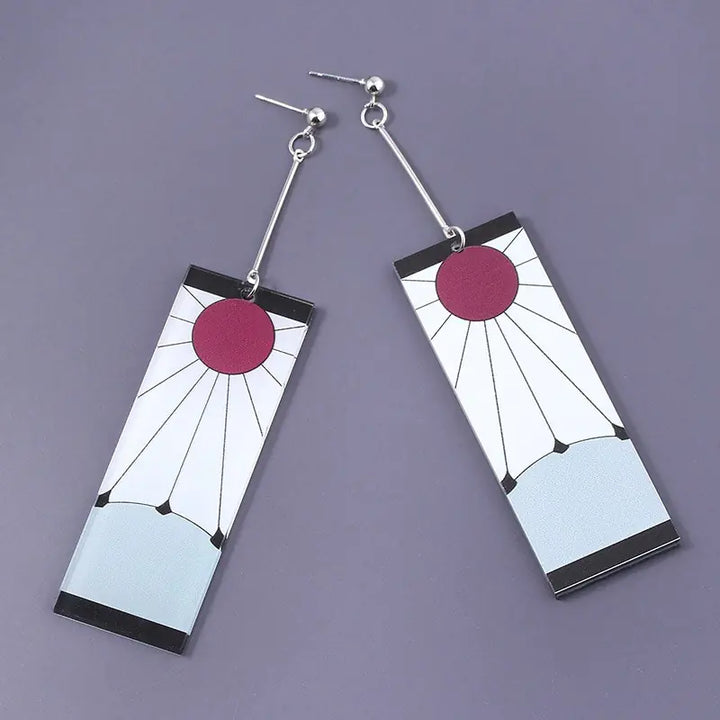 Acrylic Tanjiro Earrings - GlimmaStyle