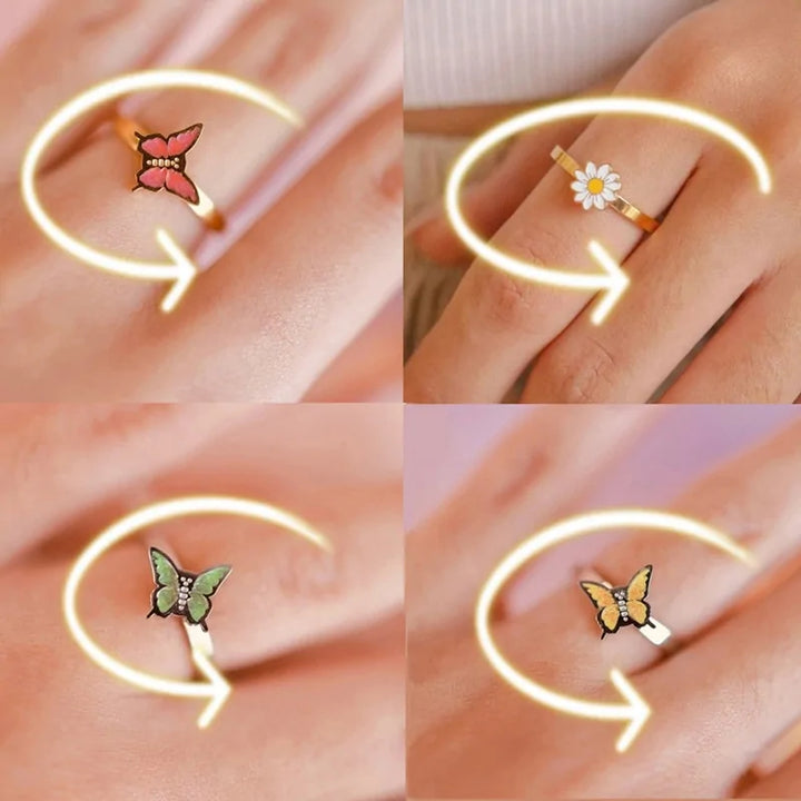 Fidget Rings For Women - GlimmaStyle