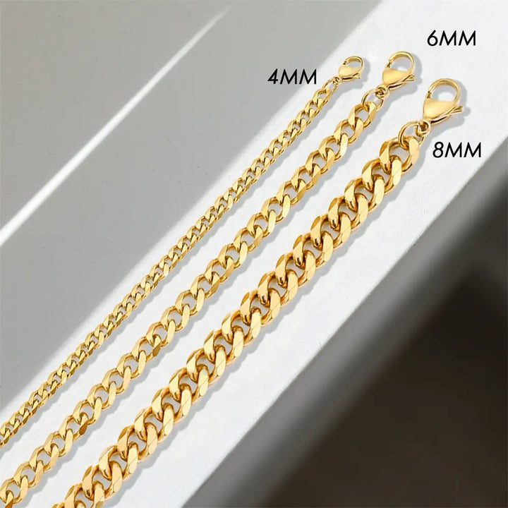 Curb Chain Stainless Steel Bracelet - GlimmaStyle