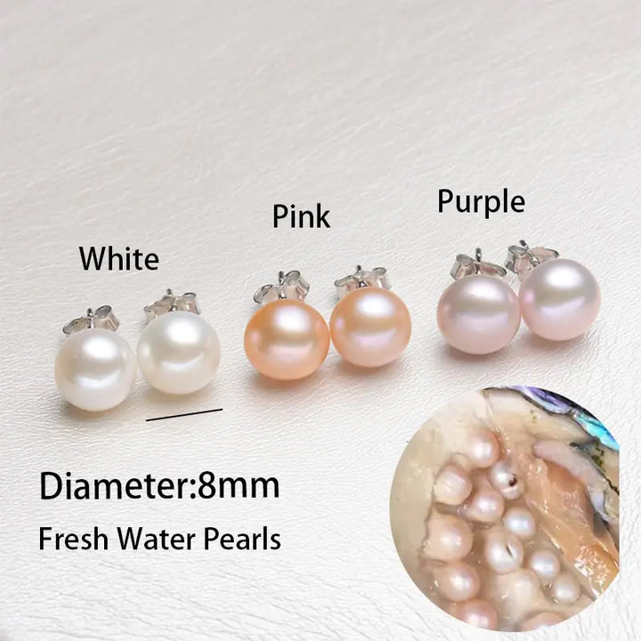 Baroque Pearl Stud Earrings - GlimmaStyle