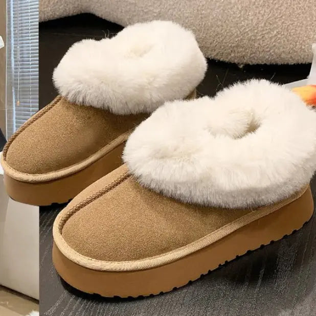 Anti-skid Sheepskin Snow Boots - GlimmaStyle