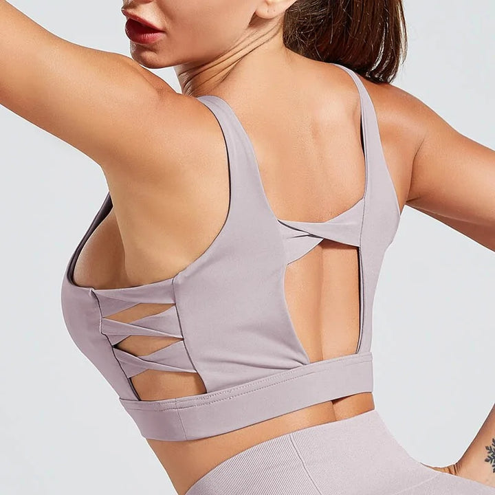 Breathable Fitness Shockproof Sports Bra - GlimmaStyle