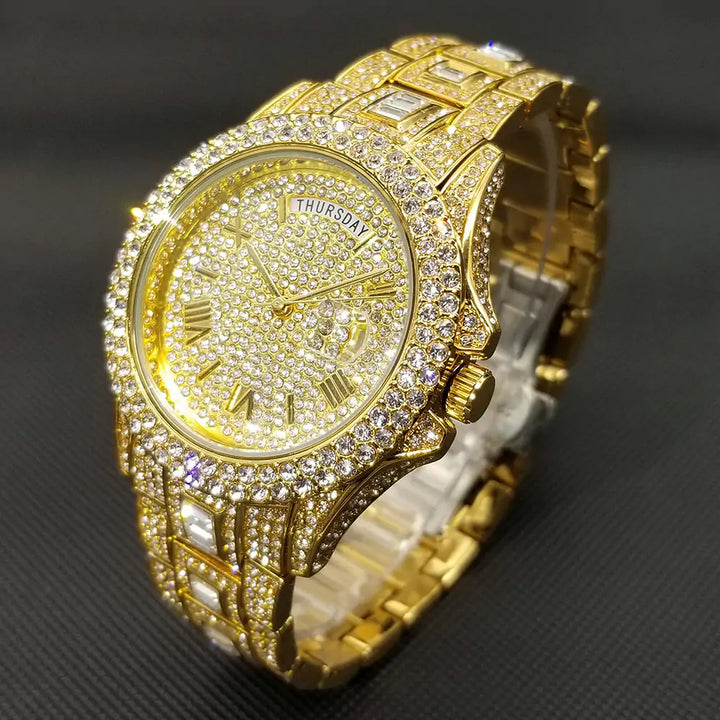 Full Iced Crystal Watch - GlimmaStyle