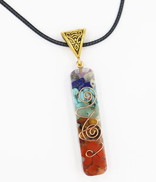 Rainbow Chakra Energy Necklace - GlimmaStyle