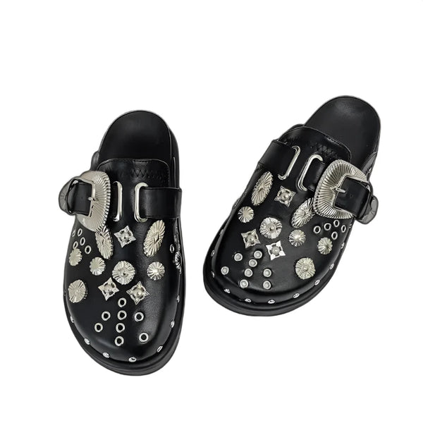 Studded Mule Clogs - GlimmaStyle