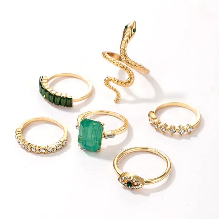 Vintage Ring Set - GlimmaStyle