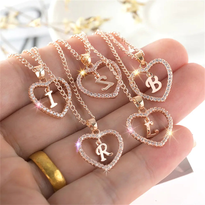 Initials Lette Necklace - GlimmaStyle