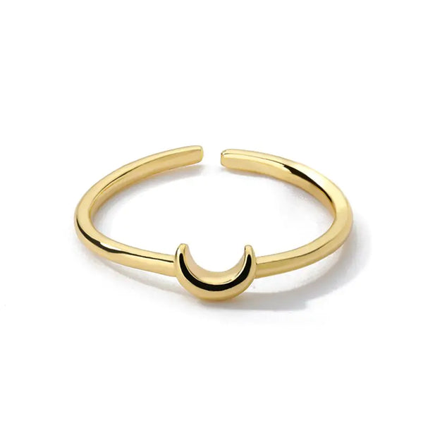 Small Crescent Aesthetic Ring - GlimmaStyle