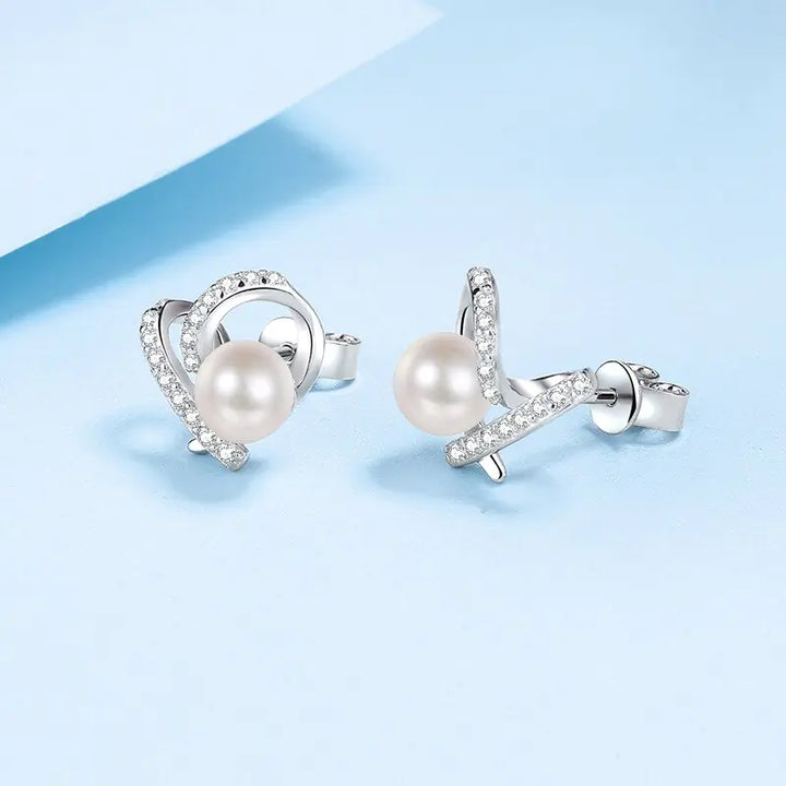 Freshwater Pearl Engagement Stud Earring - GlimmaStyle