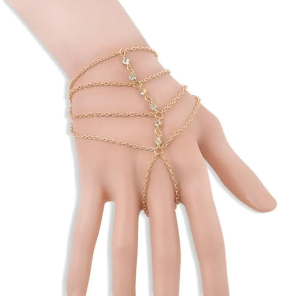 Tassel Hand Chain Bracelet - GlimmaStyle