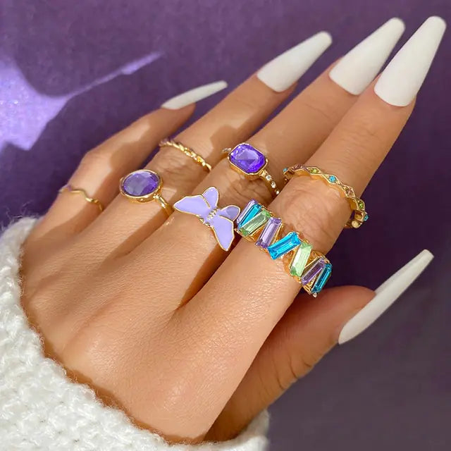 Boho Ring Set - GlimmaStyle