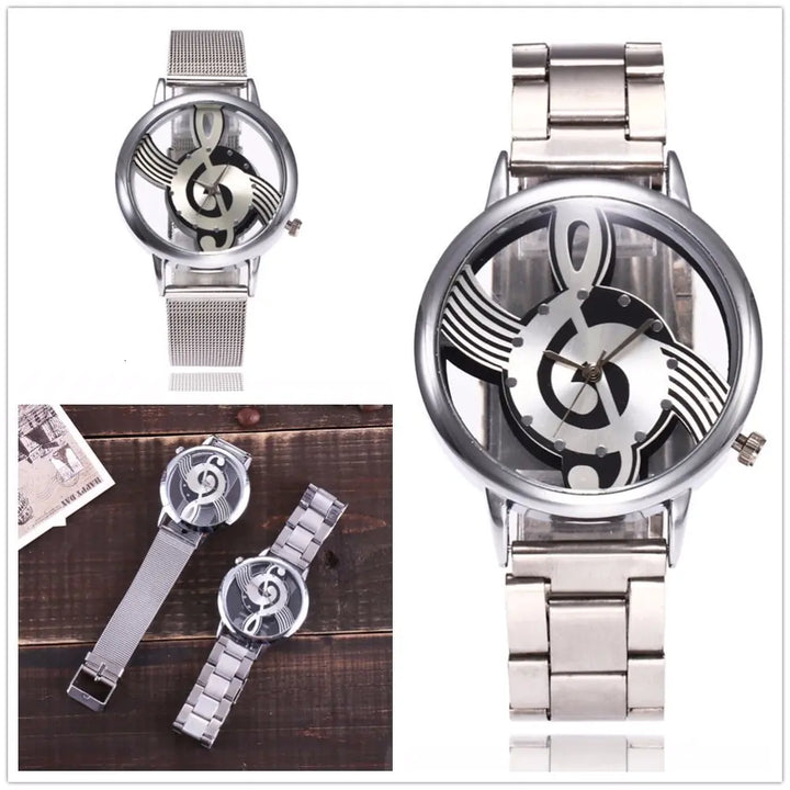 Women's Hollow Music Note Fashion Watch - GlimmaStyle