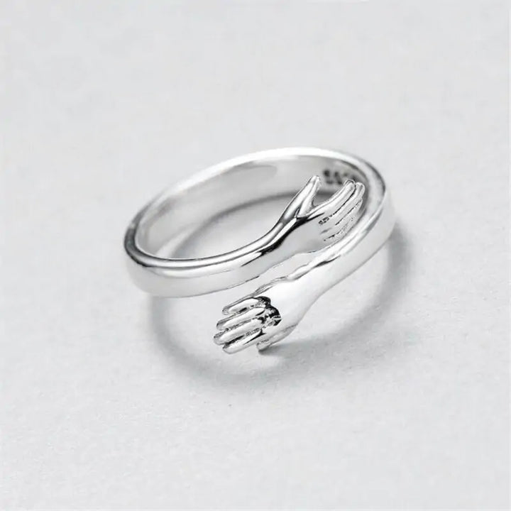 Personality Silver Plated Love Hug Rings - GlimmaStyle