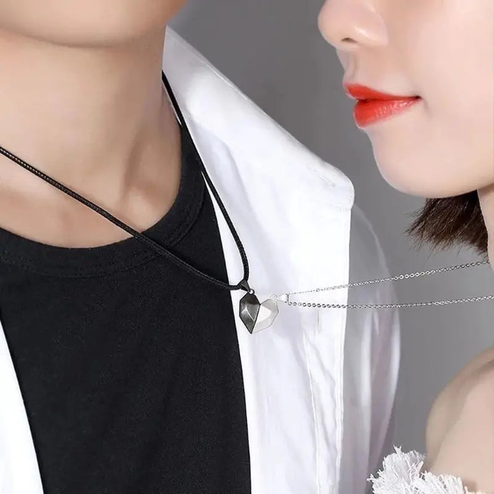 Korean Fashion Magnetic Couple Necklace - GlimmaStyle