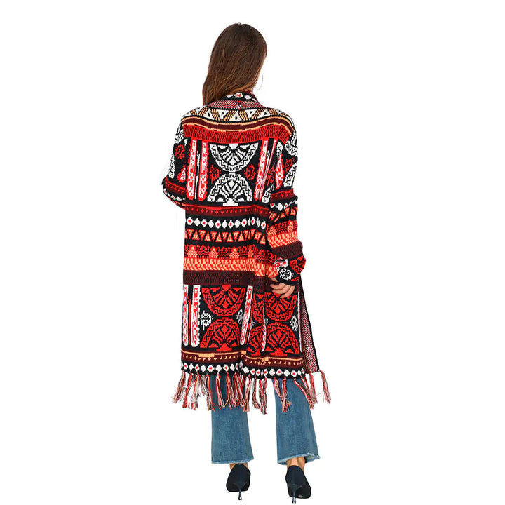 Ethnic Fringe Cardigan - GlimmaStyle