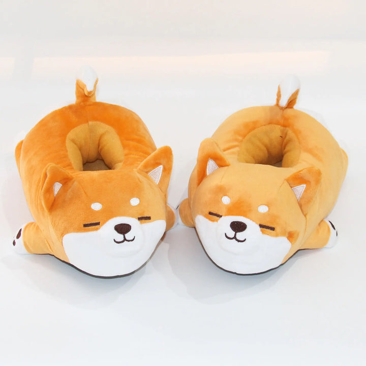 Puppy Home Plush Slippers - GlimmaStyle