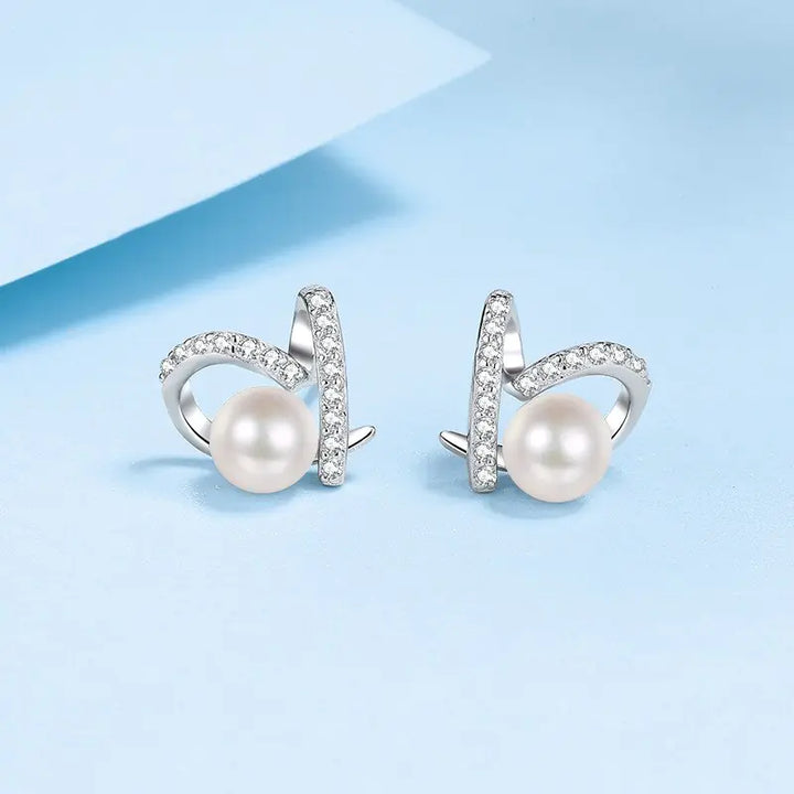 Freshwater Pearl Engagement Stud Earring - GlimmaStyle