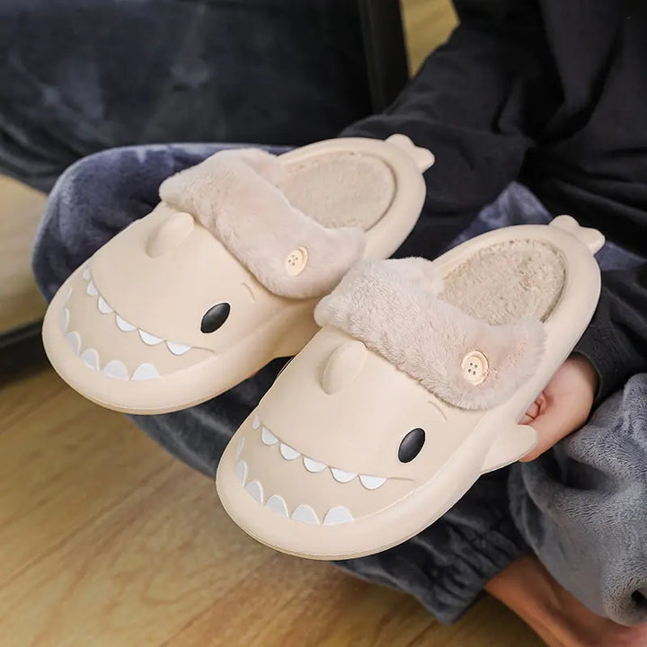 Funny Shark Furry Slides - GlimmaStyle