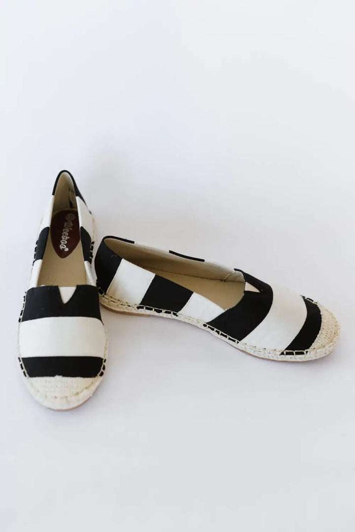 Casual Striped Espadrille Shoes - GlimmaStyle