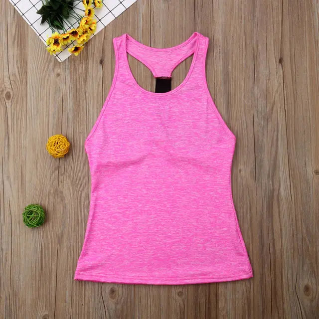 Casual Sleeveless Women  Yoga Shirts - GlimmaStyle