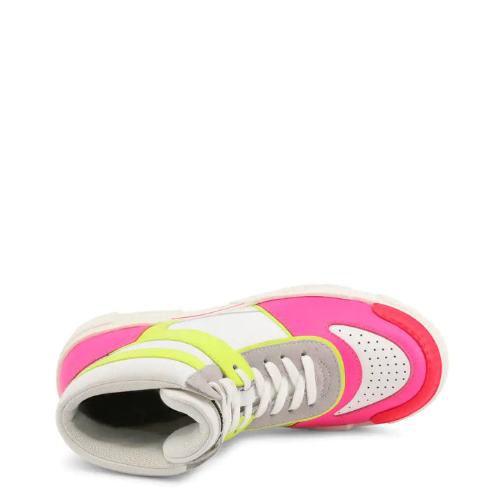 Neon Pink High Top Sneakers - GlimmaStyle