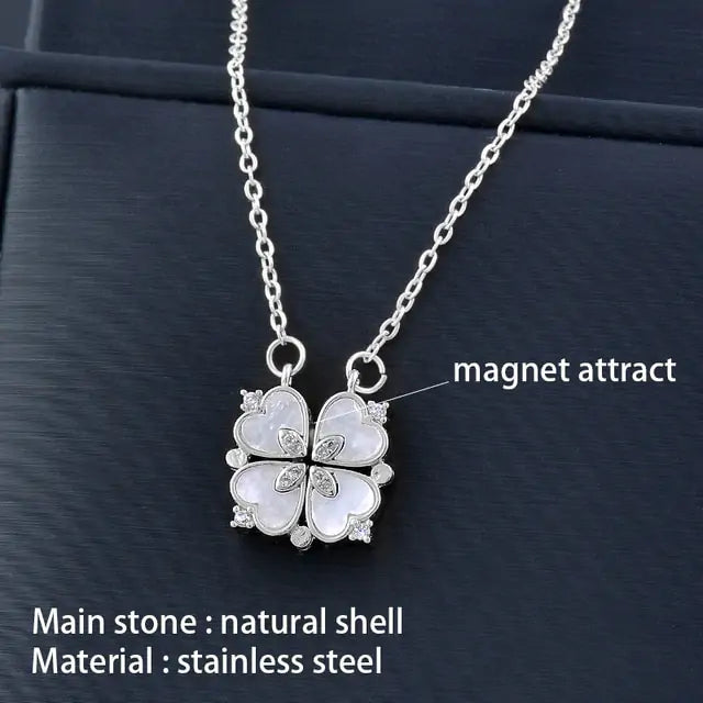 Flower Magnetic Attract Together Necklace - GlimmaStyle