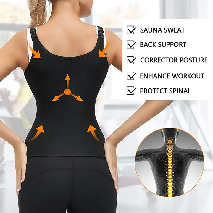 Corset Zipper Vest Body Shaper - GlimmaStyle