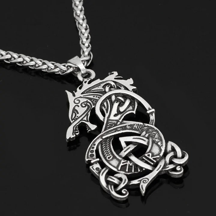 Viking Dragon Pendant Necklace - GlimmaStyle