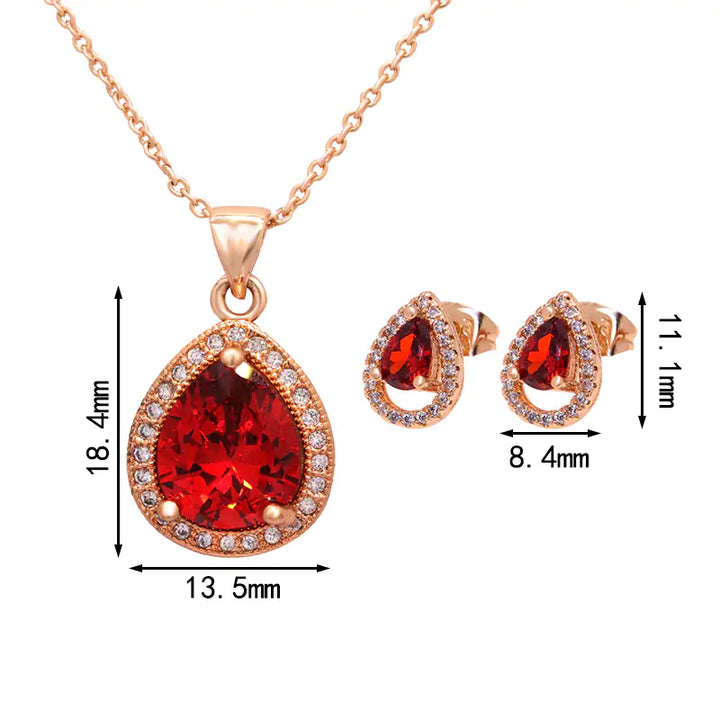 Zircon Jewelry Set - GlimmaStyle