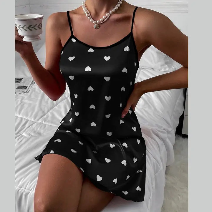 Sexy Silk Thin Halter Nightdress - GlimmaStyle