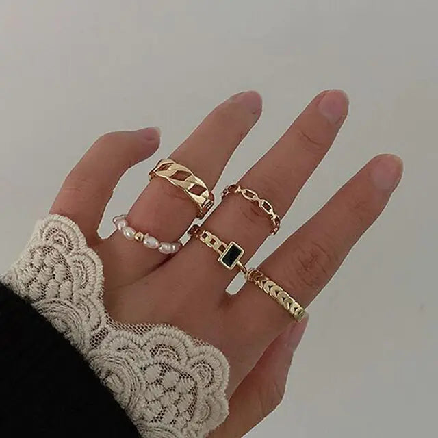 Boho Ring Set - GlimmaStyle