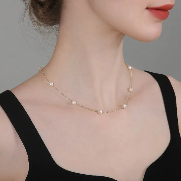 Pearl  Necklace - GlimmaStyle