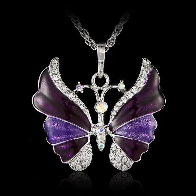 Colorful Butterfly Necklace - GlimmaStyle