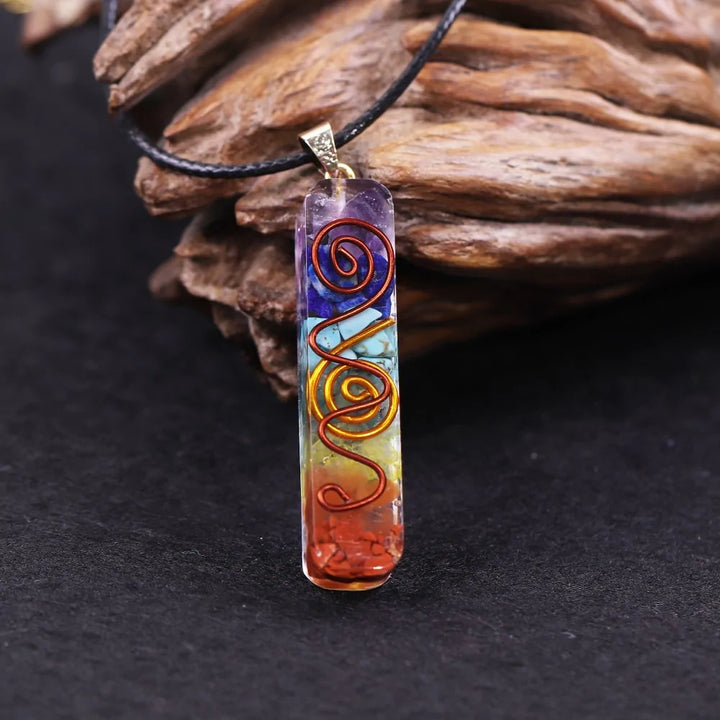 Rainbow Chakra Energy Necklace - GlimmaStyle