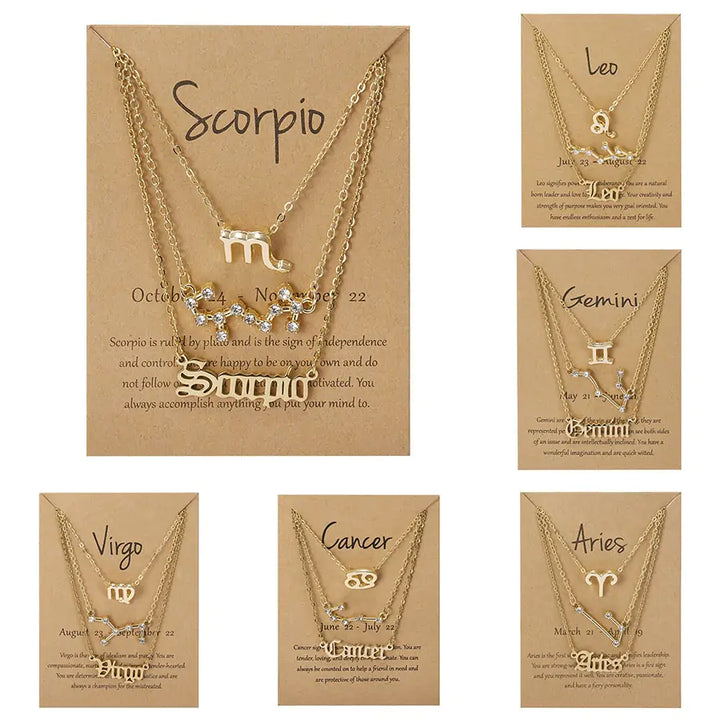 Zodiac Sign Necklace - GlimmaStyle