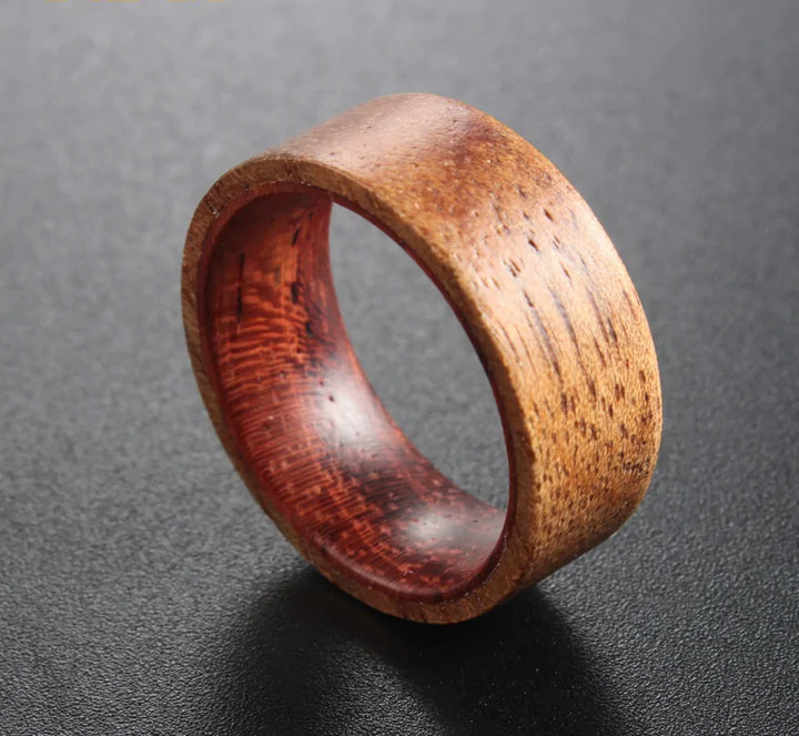 Koa Wood and Brazilian Rosewood Ring - GlimmaStyle