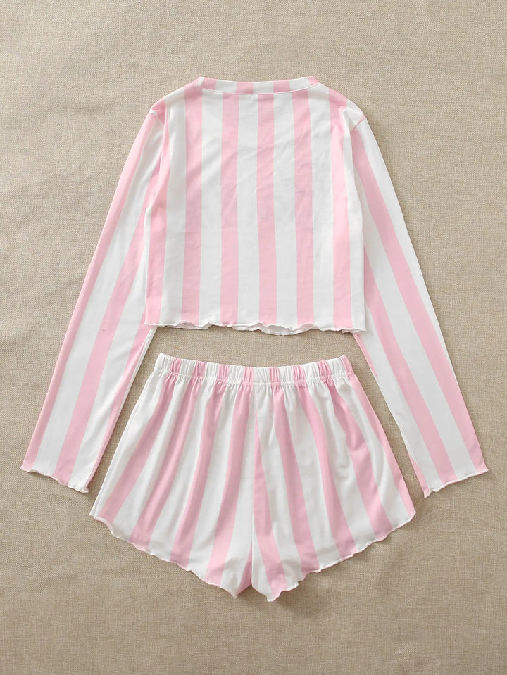 2 Pieces Summer Short Sleepwear - GlimmaStyle