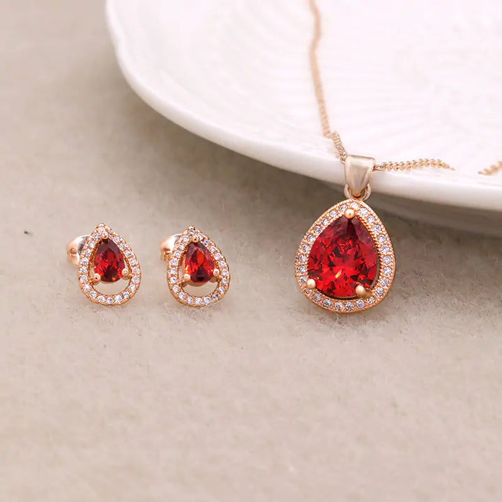 Zircon Jewelry Set - GlimmaStyle