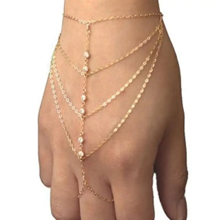 Tassel Hand Chain Bracelet - GlimmaStyle