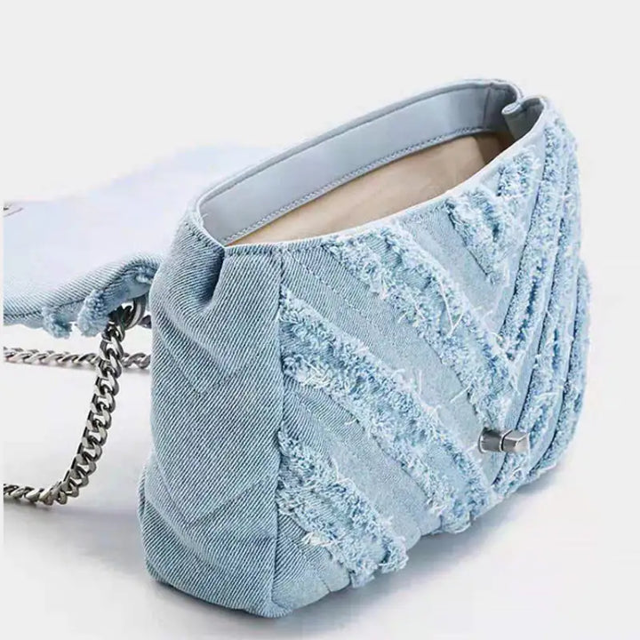 Denim Chain Bag - GlimmaStyle