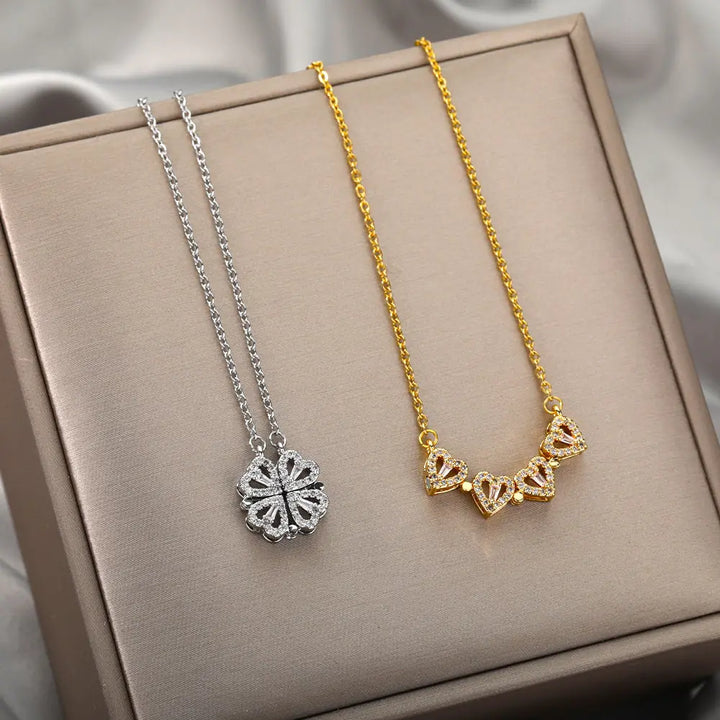 Luxury Four Leaf Clover Necklace - GlimmaStyle