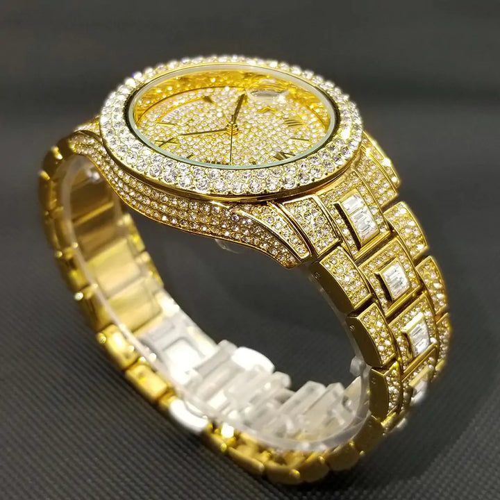 Full Iced Crystal Watch - GlimmaStyle