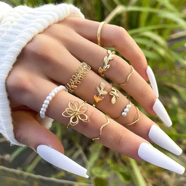 Boho Ring Set - GlimmaStyle